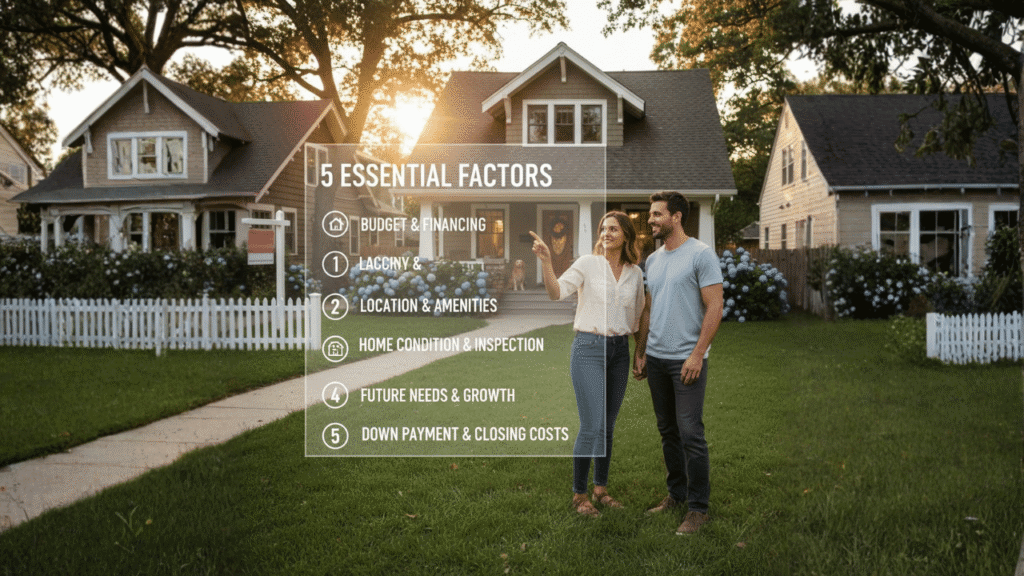 5 Essential Factors to Consider When Buying Your First Home